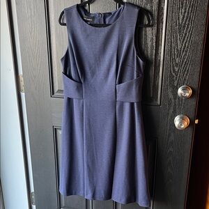 Donna Morgan Navy Sleeveless Midi Dress